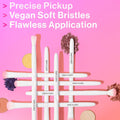 wet n wild Eye Crease Brush,Flawless Tapered Blending, Soft Synthetic Fibers, Ergonomic Handle for Comfortable Precision Control, Cruelty-Free & Vegan