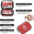 Mini First Aid Kit - 150 Piece Small Waterproof EVA Hard Shell Case