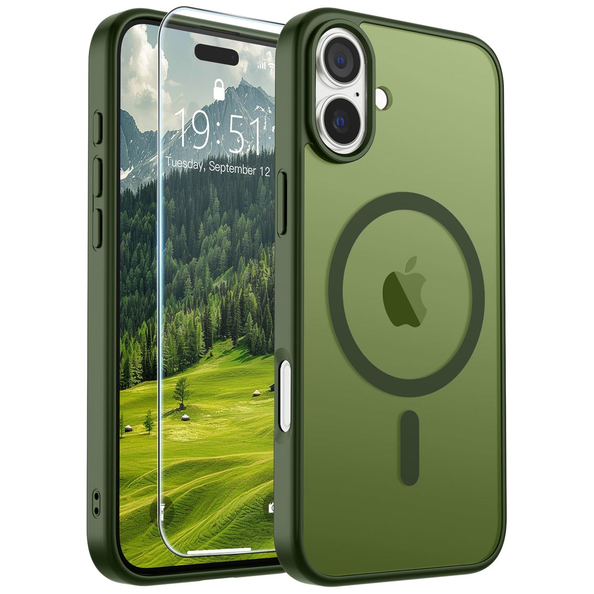 SUPFINE Magnetic for iPhone 13 Case/iPhone 14 Case Black