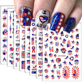 Halloween Nail Art Stickers Cute Ghost Pumpkin 3D Self-Adhesive Nail Decals Bat Cat Skull Designs Nail Decorations Halloween DIY Manicure Supplies for Women Girls&Kids 6Pcs