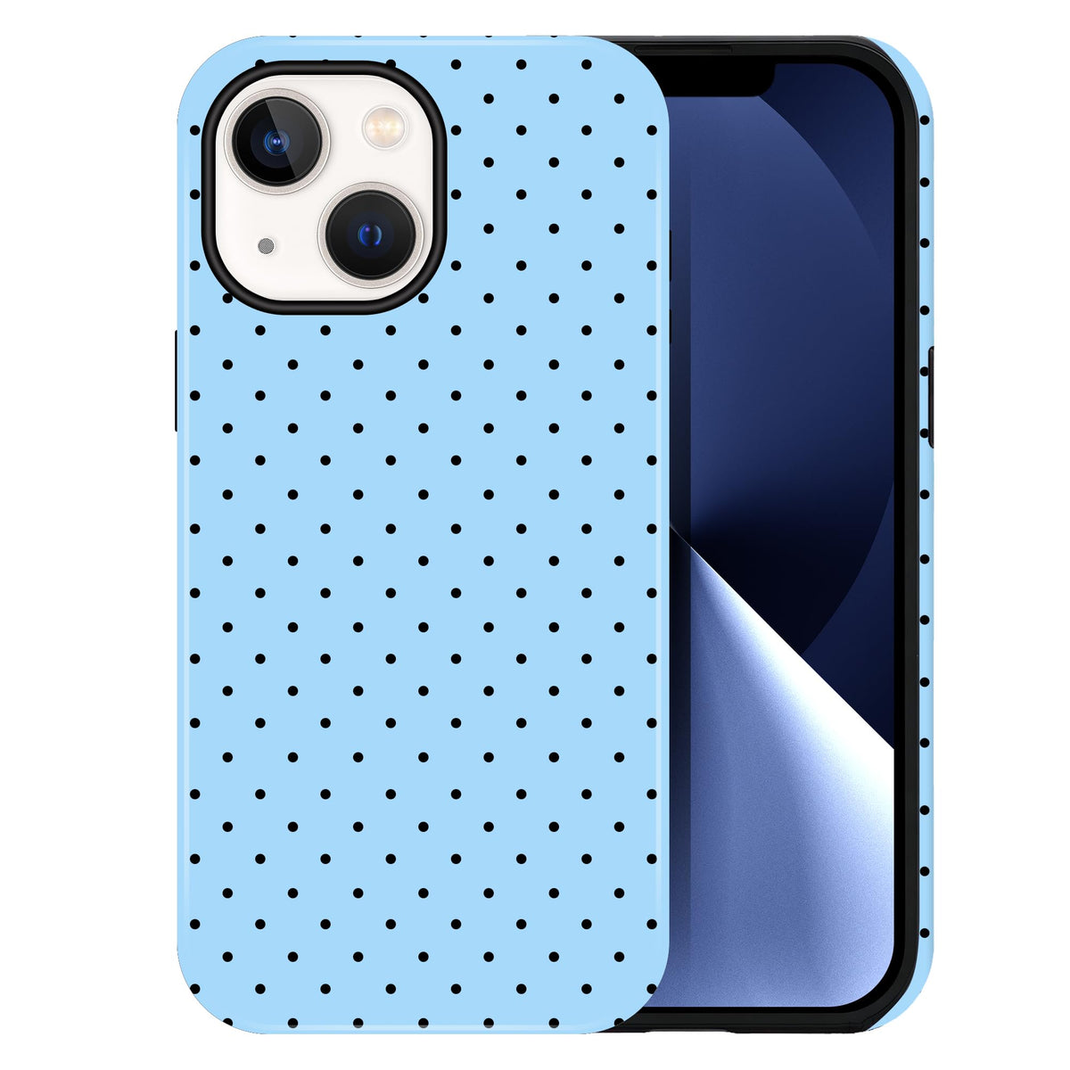 Polka Dot Pattern Phone Case for iPhone 13/14 6.1", Wine