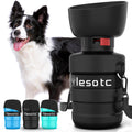 lesotc Dog Water Bottle, Portable Pet Water Dispenser, Leak Proof Travel Squeeze Water Bottle for Dogs, Puppy Essentials Dog Stuff Accessories for Outdoor Walking, Hiking, BPA-Free, Lightweight