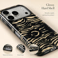 Compatible with iPhone 18 Pro Case,Animal Stylish Zebra Tiger Print Pattern Retro Phone Case Shockproof Double-Layer Drop-Resistant Protection,Zebra, for iPhone 18 Pro