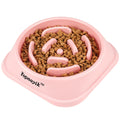 2 Pack Slow Feeder Dog Bowls for Healthy Eating, Non-Slip and Anti-Choking Design, Reduces Bloating & Overeating for Medium Dogs and Cats, Easy to Clean