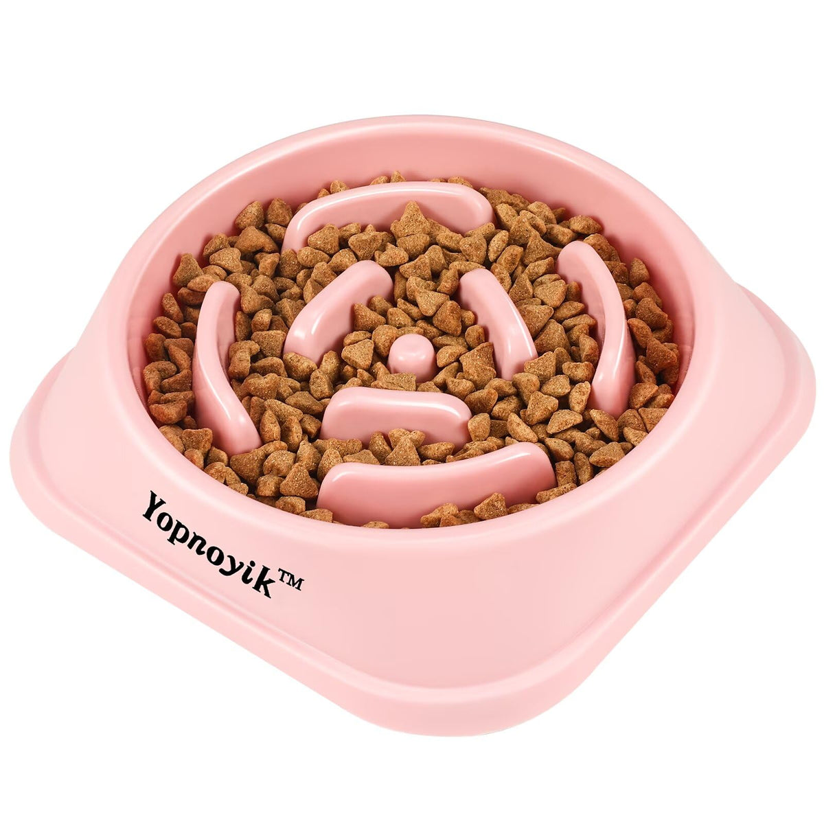2 Pack Slow Feeder Dog Bowls for Healthy Eating, Non-Slip and Anti-Choking Design, Reduces Bloating & Overeating for Medium Dogs and Cats, Easy to Clean