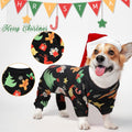Frienda 3 Pcs Christmas Dog Pajamas,Snowman Pattern,L (fit 7.7-9.9lbs)