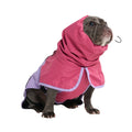 Spark Paws Dog Raincoat, Waterproof Windproof Rain Jacket, for Small Medium Large Extra Large Dogs, Reflective Breathable Full-Body Coverage Dry Suit - Neon White Navy Blue, 2XL