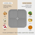 ChefAide 2 Pack Lick Mat for Dogs, Cats & Puppies with Suction Cups