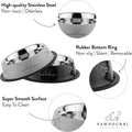 2Pc Stainless Steel Dog Bowls Set - Non-Slip Food and Water Bowl 16 Oz - Dishwasher-Safe, Rust Resistant Steel Pet Bowls for Small Dogs & Puppies | Durable Dog Feeding Bowl - Orange