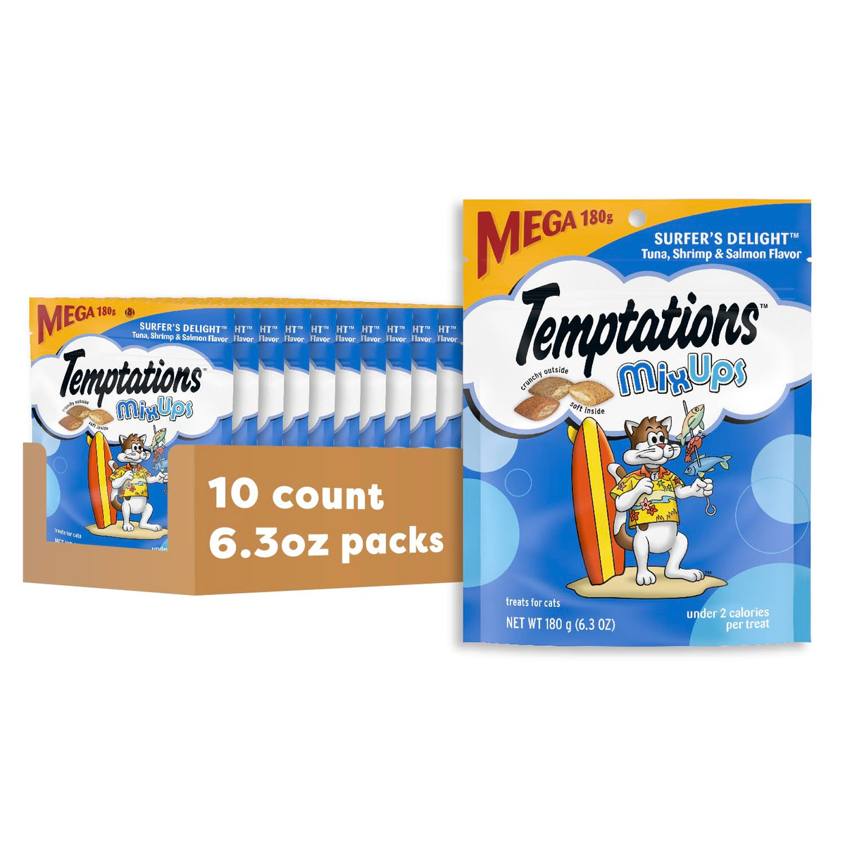 Temptations Cat Treats Classic Crunchy and Soft Cat Treats, Tasty Chicken Flavor, 30 oz. Tub