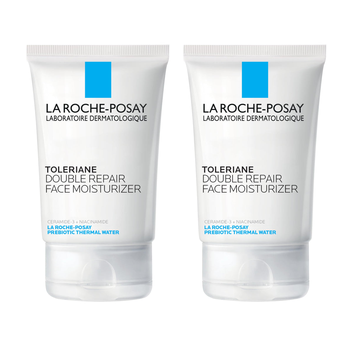 La Roche-Posay Toleraine Skin Care Set, Double Repair Face Moisturizer 100ml & Hydrating Gentle Cleanser 50ml, Oil Free Moisturizer & Face Wash