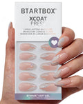 BTArtbox Press On Nails, Cream Puff, Short Almond, Ombre Off White, 32Ct | 2+ Weeks Wear, Salon-Quality Natural Nails, 10-Minute Easy Daily Application, Fast Removal, 16 Sizes, All-in-One Complete Kit