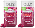 OLLY Ultra Strength Women's Multi Softgels, Overall Health and Immune Support, Omega-3s, Iron, Vitamins A, D, C, E, B12, Daily Multivitamin, 30 Day Supply - 60 Count