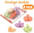 Yunko Cake Leaves Baking Pie Crust Cookie Cutters Set of 4