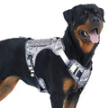 Auroth Tactical Dog Harness for Large Dogs No Pull Adjustable Pet Harness Reflective K9 Working Training Easy Control Pet Vest Military Service Dog Harnesses Army Yellow L