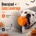 Halloween Dog Toys for Large Dogs, Tough Pumpkin Toy for Aggressive Chewers