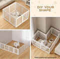 Dog Playpen, Clear Dog Pen, Dog Pen Indoor, Easy to Install and Remove Dog Play Pen, Puppy Playpen Suitable for Dogs, Cats,Dog Playpen Indoor (White, 23.6 inch Height, 8 Panels)