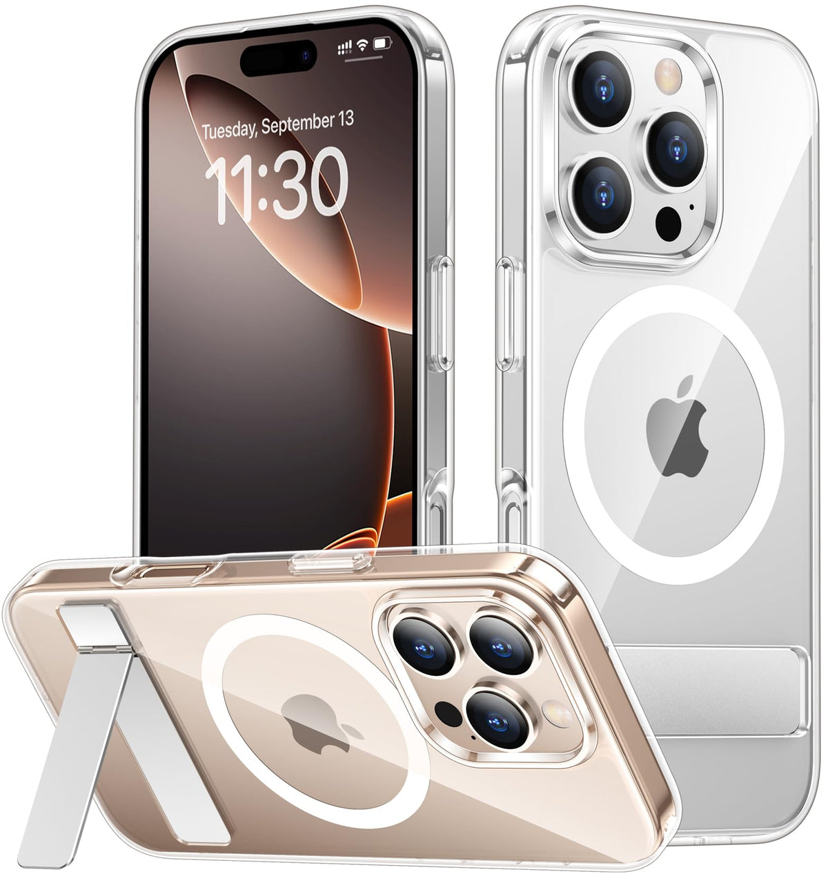 SPIDERCASE for Samsung Galaxy S26 Ultra Case,Built-in Stand,Clear