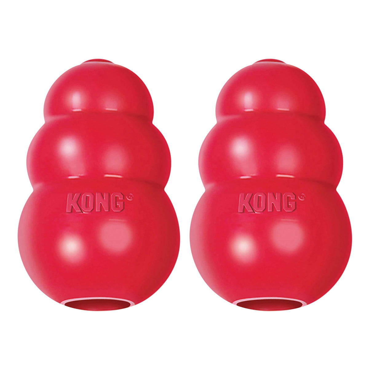 KONG Classic Stuffable Dog Toy - Fetch & Chew Toy for Dogs - Treat-Filling Capabilities & Erratic Bounce for Extended Play Time - Durable Natural Rubber Material - for Small Dogs