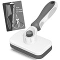 3PCS Cat Grooming Supplies, Cat Brush & Nail Clipper/Trimmer & Flea Comb for Shedding Indoor Cats Essentials Stuff Accessories (Black)