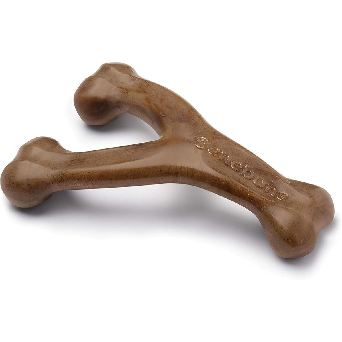 Benebone Wishbone Chew Toy for Aggressive Chewers, Pumpkin Spice, Small