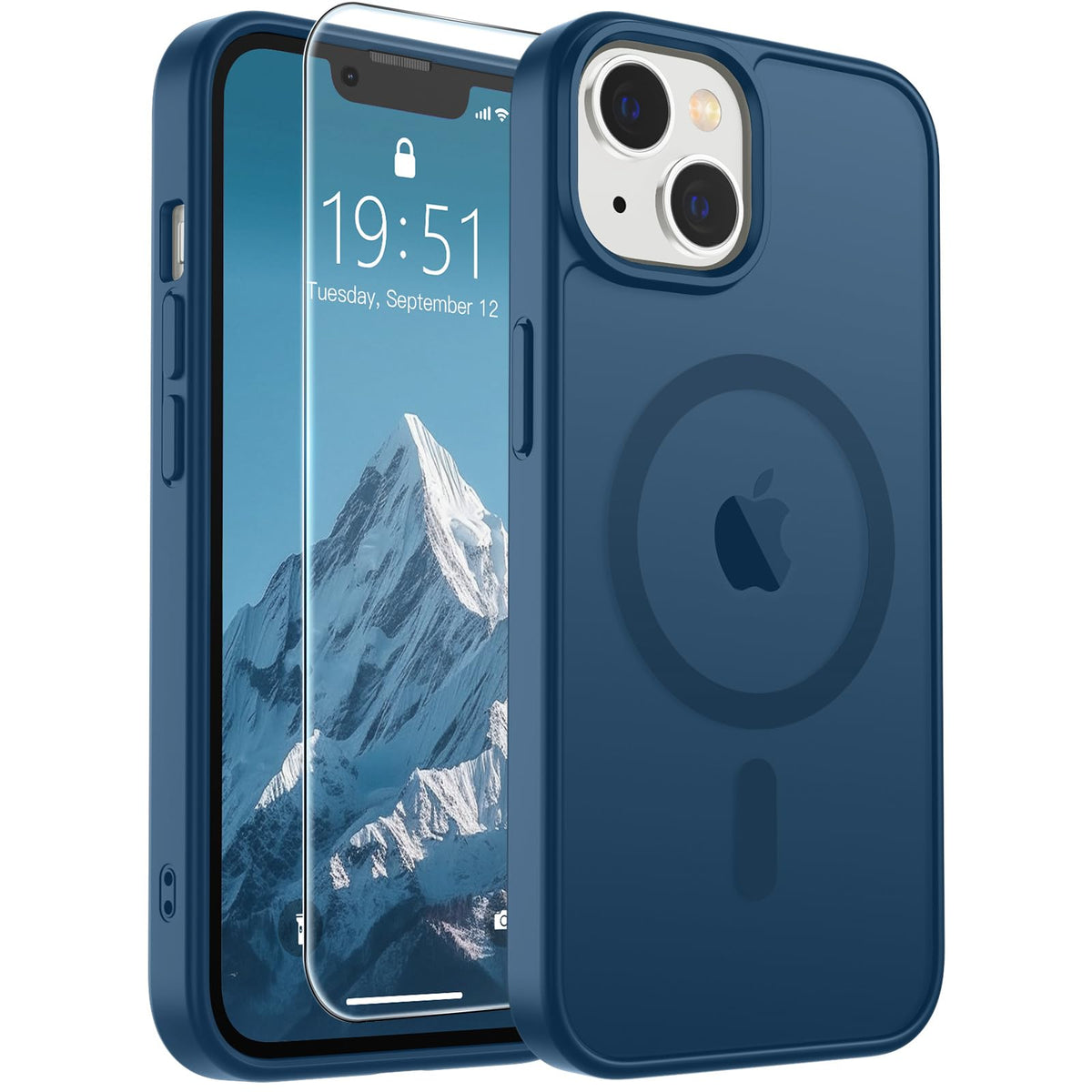 SUPFINE Magnetic for iPhone 13 Case/iPhone 14 Case Black
