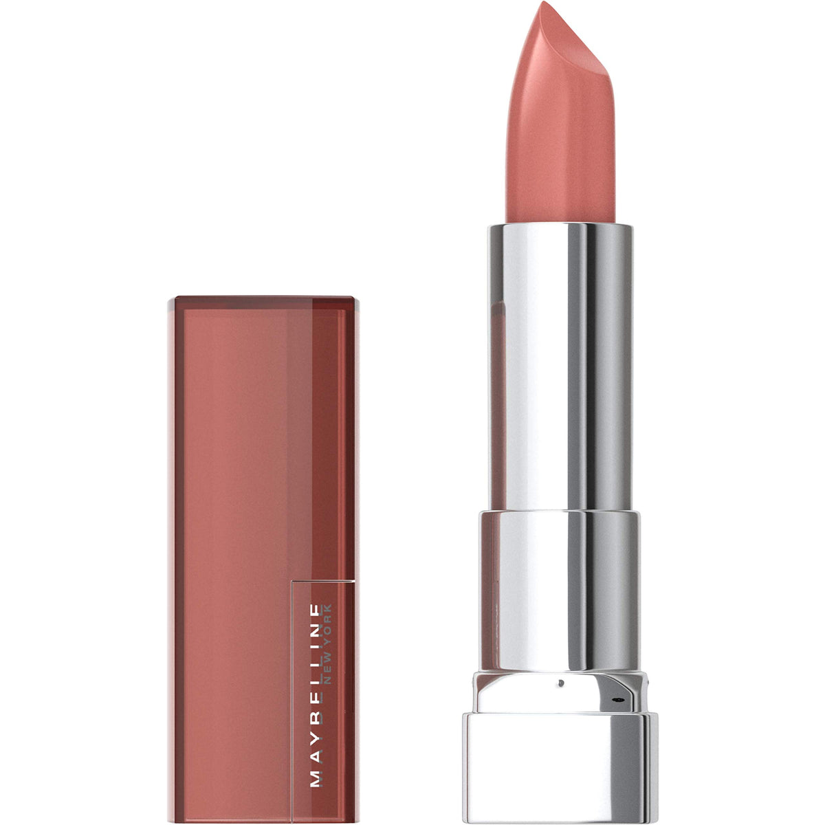 Maybelline Color Sensational Lipstick, Lip Makeup, Matte Finish, Hydrating Lipstick, Nude, Pink, Red, Plum Lip Color, Divine Wine, 1 Count