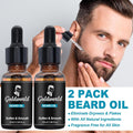 Beard Kit,Beard Grooming Kit w/Beard Wash/Shampoo,2 Packs Beard Oil,Beard Balm,Beard Wash,Brush,Comb,Scissor,Storage Bag,E-Book,Beard Care&Trimming Kit
