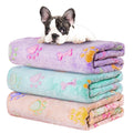 Rezutan 1 Pack 3 Blankets for Dogs, Dog Blanket for Large & Medium Pet Cat, Premium Soft Fluffy Suitable for Dog Kennels & Beds, Sofas, Gifts Puppy Essentials, 41x31inch, Gray/Blue/Beige