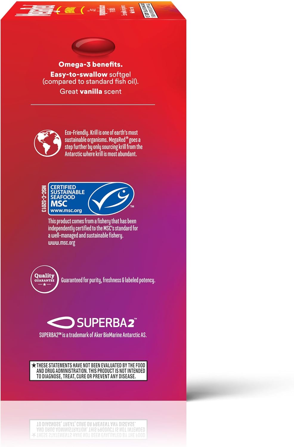 MegaRed Omega 3 Fish Oil & Antarctic Krill Oil Softgels for Brain, Heart, Joints & Eye Support, (80 Count Bottle), Concentrated Omega 3 Fatty Acid Supplement with EPA, DHA, Phospholipids