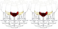 SHYRC Wine Glasses Set of 6, 12oz Clear Red/White Wine Glasses, Long Stem Glasses for Party, Wedding and Home