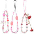 Ecally 3 Pcs Phone Charms Strap Camera Wrist Strap