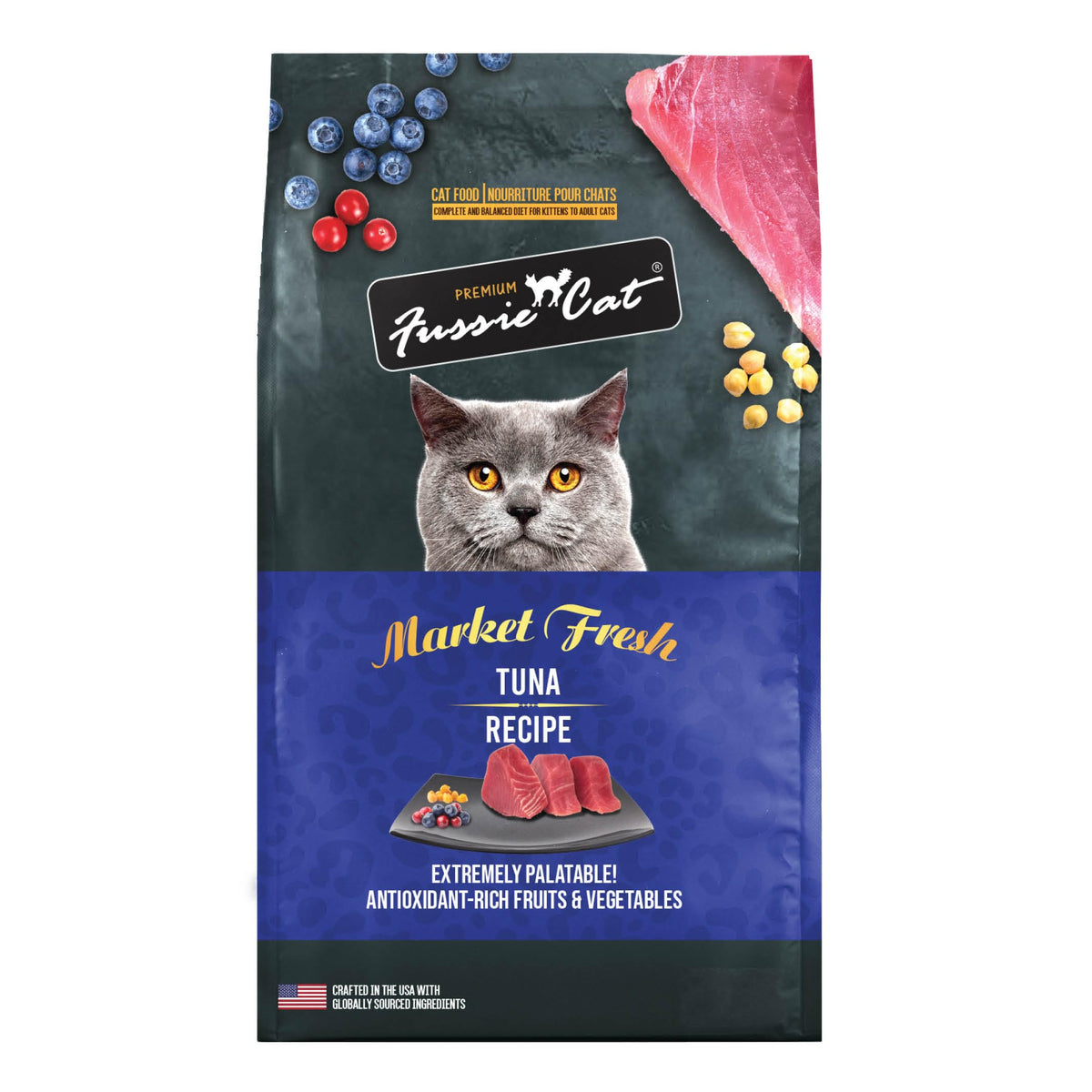 Fussie Cat Market Fresh Salmon Recipe, Dry Cat Food, 3.5lb Bag