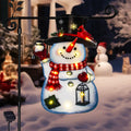 12x18 Lighted Christmas Snowman Garden Flag,  Outdoor Decor