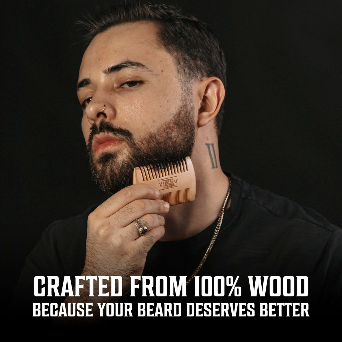 Viking Revolution Beard Conditioning Kit-CoffeeWhiskey, 5 Products Included