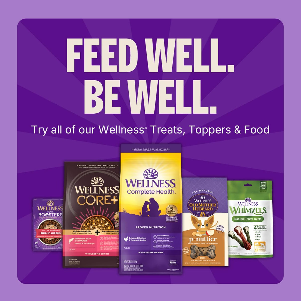 Wellness Soft Puppy Bites Dog Training Treats, Natural, Grain Free, Lamb and Salmon Recipe, 8 oz Bag