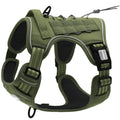 Auroth Tactical Dog Harness for Large Dogs No Pull Adjustable Pet Harness Reflective K9 Working Training Easy Control Pet Vest Military Service Dog Harnesses Army Yellow L