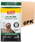 Glad for Pets Black Charcoal Puppy Pads - 6-Layer Leak-Proof Construction, Activated Carbon Odor Control, Pheromone Attractant - Disposable Dog Pee Pads for Potty Training, 23 x 23 in, 100 Count