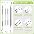 Dental Tools Pet Dog Teeth Cleaner Tool Kit, Stainless Steel Plaque Remover Dental Picks Tooth Tartar Scraper, Pets Oral Care Hygiene Set for Cats and Dogs Use with Case