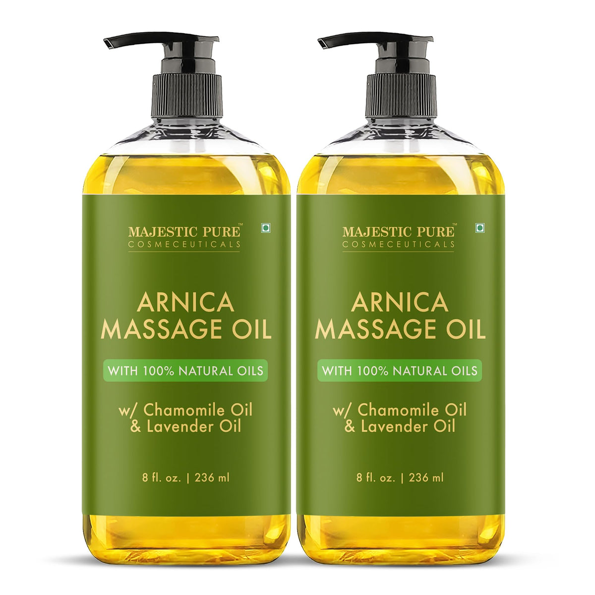 Majestic Pure Firming Body Massage Oil- Helps Smooth the Appearance of Cellulite & Improve Skin Texture- Natural Oils with Collagen- Refreshing Aromatherapy Body Oil for Legs & Full Body - 8 fl oz