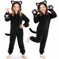 Joycover Halloween Black Cat Costume for Girls, Kids Cheetah Costume Onesie