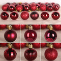 Rose Red 4.0" Large Christmas Balls - Christmas Tree Decoration Ornaments Shatterproof Hanging Balls for Birthday Halloween Holiday Wedding Decorations Set of 4pcs