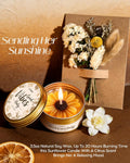 Natural Spa Gift Basket for Women, Citrus Jasmine | Pampering Package, Ready-to-gift, Refreshing scent, Aromatherapy, for Birthday, Get Well Soon Gift Set, for Any Occasion