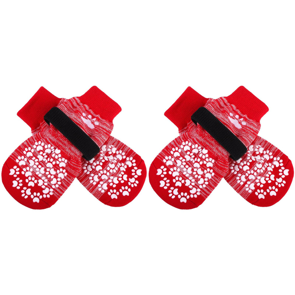Anti Slip Dog Socks to Prevent Licking Paws, Dog Shoes for Hot Pavement, Dog Booties for Small Medium Large Senior Dogs, Traction Control Boots & Paw Protectors for Hardwood Floors