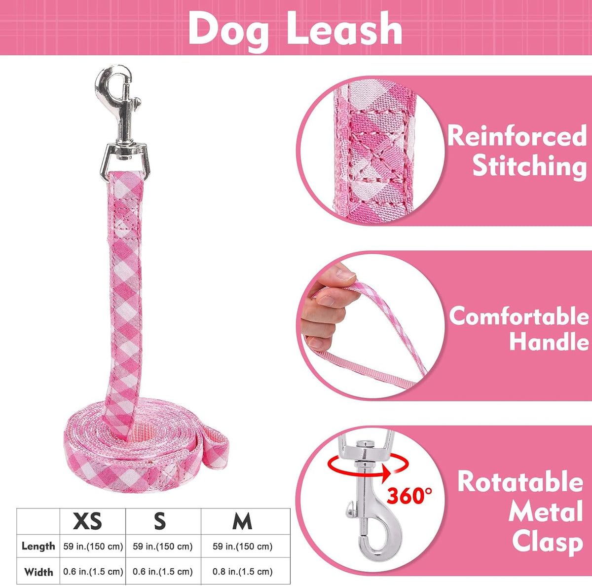 EXPAWLORER Step-in Dog Harness Small Sized Collar and Leash Set