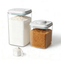 Pop Airtight Food Storage Containers with Lids for Kitchen Pantry Organizing Stackable Container for Cereal Snack Flour Sugar Coffee Spaghetti -12 Pcs(1.2, 2.0, 2.7, 3.3qt)*3