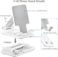 Meetuo 2 Pcs Cell Phone Stand for Desk Adjustable Desktop Phone Holder
