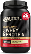 Optimum Nutrition Gold Standard 100% Whey Protein Powder, Cookies & Cream, 2 Pound (Packaging May Vary)