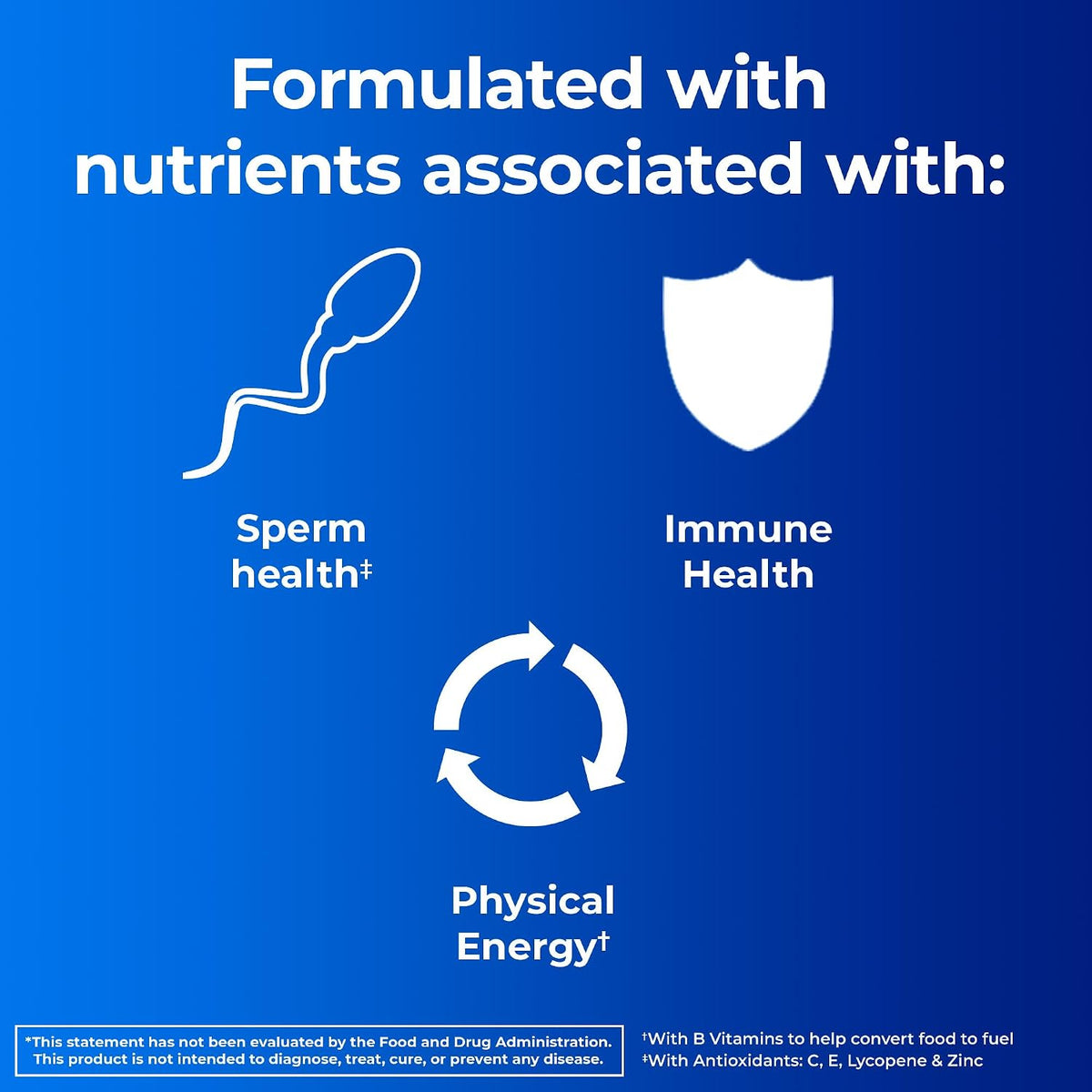 One A Day Men's Pre-Conception Health Multivitamin to Support Sperm Health, Supplement for Men with Vitamin C, Vitamin E, Selenium, Zinc, and Lycopene, 30 Count​