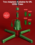 COOLWUFAN Musical Rotating Christmas Tree Stand with Remote for 9ft Trees